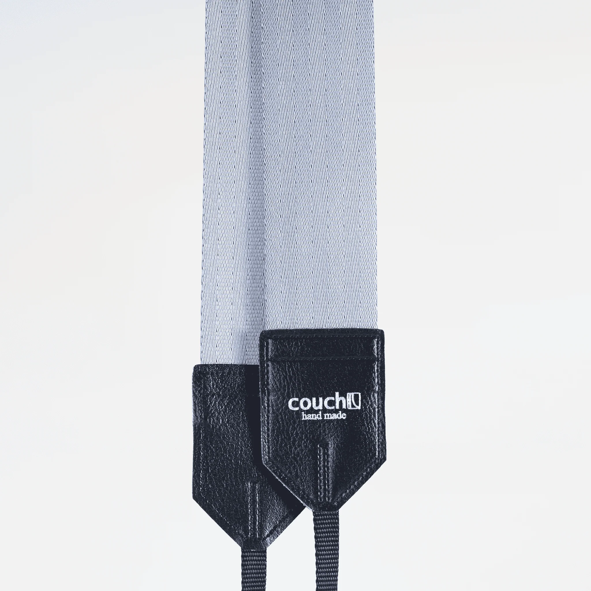 Couch Camera Strap | Recycled Industrial Silver Seatbelt