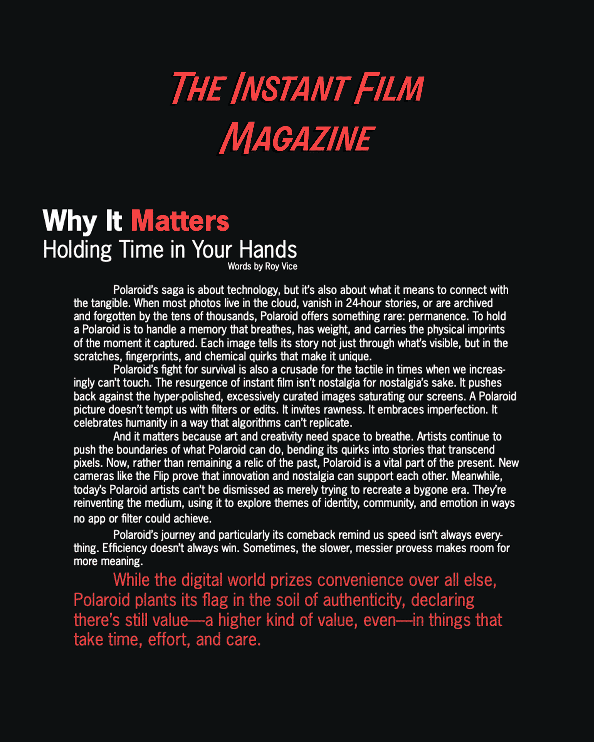 The Instant Film Magazine | Issue 01 - Image 3